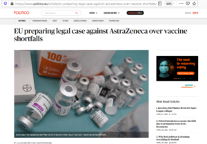 “Πιθανή προσφυγή Κομισιόν κατά AstraZeneca για καθυστερήσεις”