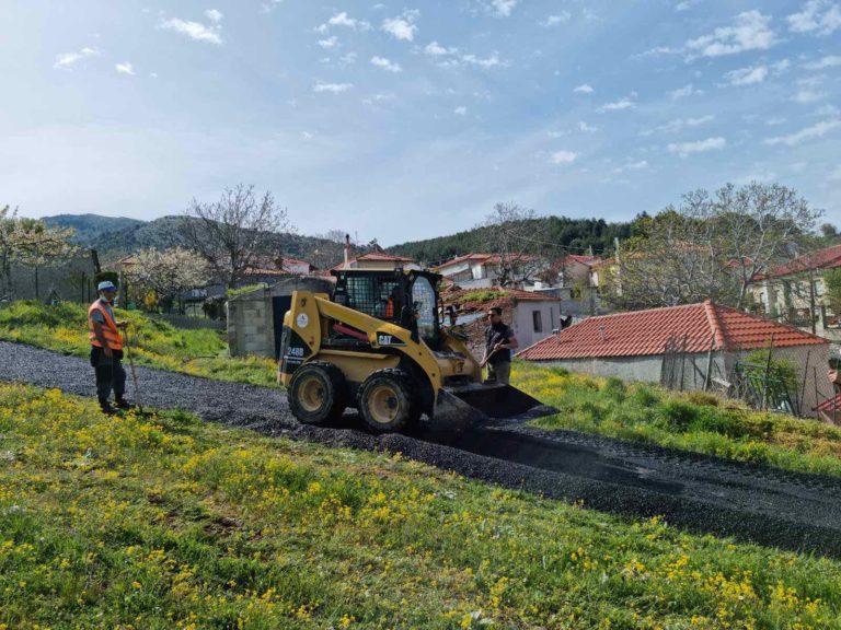 Ασφαλτοστρώσεις δρόμων στην ορεινή Σπηλιά