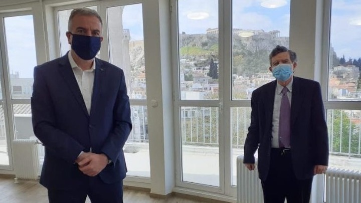Συνάντηση Στ.Καλαφάτη με τον πολιτικό διοικητή του Αγ. Όρους Αθ.Μαρτίνο