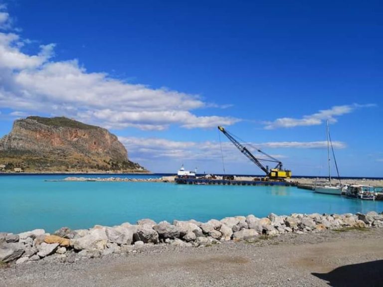 Σε εξέλιξη τα έργα στη μαρίνα Μονεμβασίας