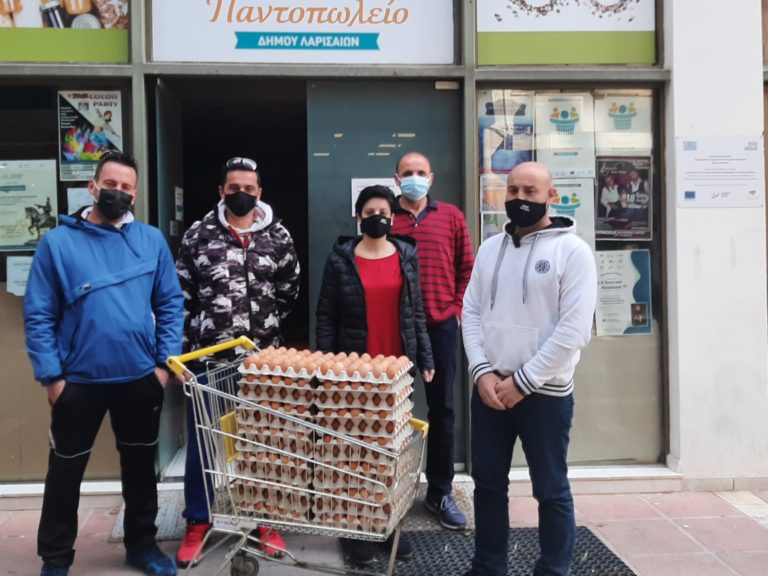 Σημαντική προσφορά αυγών στο Κοινωνικό Παντοπωλείο του Δ.Λαρισαίων