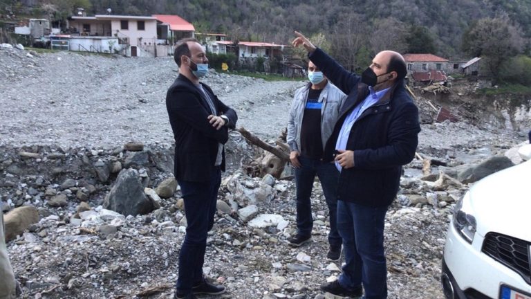 Στην Τοπική Κοινότητα Οξυάς ο Γ.Γ. Οικονομικής Πολιτικής για τις ζημιές του «Ιανού»