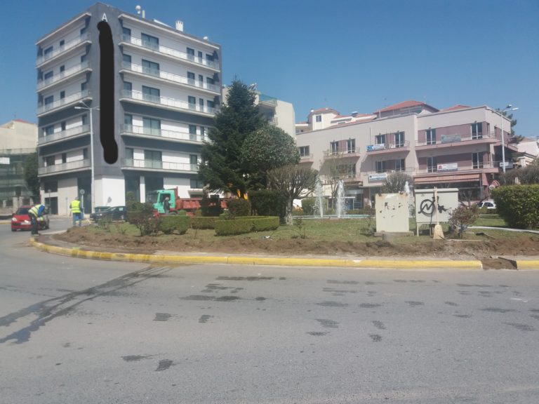 Εργασίες αναμόρφωσης στην πλατεία Κολοκοτρώνη της Τρίπολης