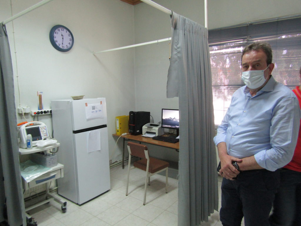 Ροδόπη:Στο νέο εμβολιαστικό κέντρο του Δήμου Αρριανών ο Δ. Χαρίτου