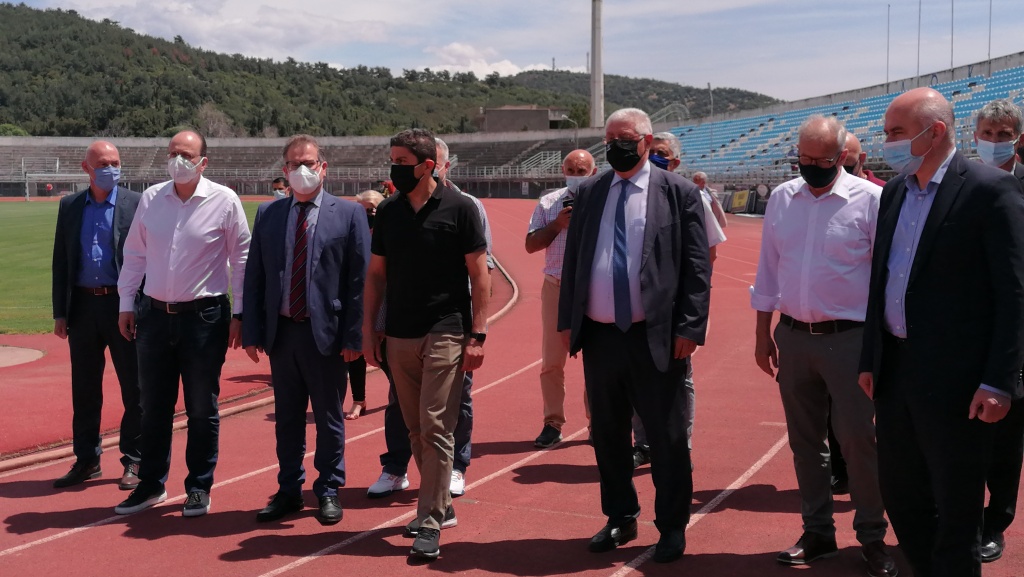 Καβάλα: Στο στάδιο «Ανθή Καραγιάννη» ο Υφυπουργός Αθλητισμού Λ. Αυγενάκης