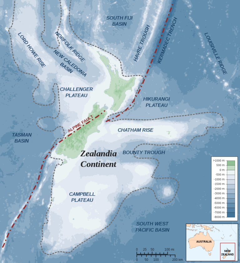 Τα δύο νησιά της Νέας Ζηλανδίας απομακρύνονται λόγω τεκτονικών δυνάμεων