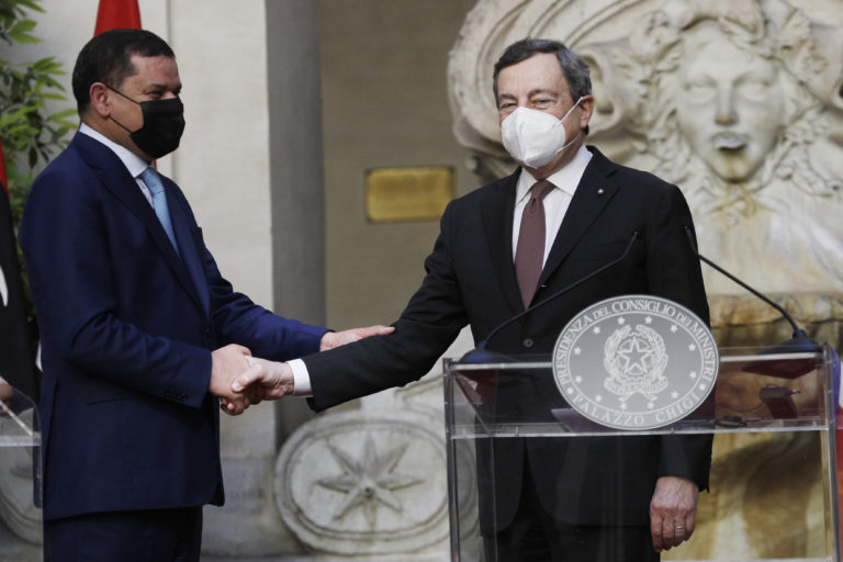 Ντράγκι: Η Ιταλία θα συνεχίσει να στηρίζει τη Λιβύη μαζί με τους διεθνείς εταίρους