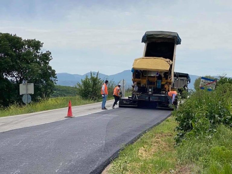 Ασφαλτικές εργασίες στο Εθνικό και επαρχιακό Οδικό Δίκτυο της Π.Ε. Ροδόπης