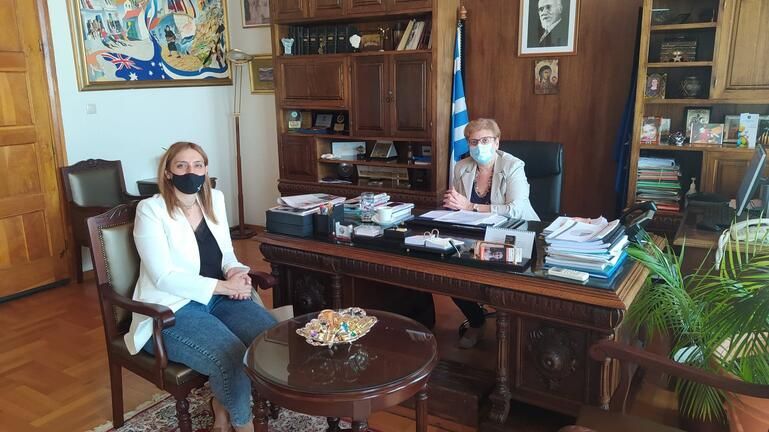 Στην Αντιπεριφερειάρχη Ρεθύμνης η νέα Αναπληρώτρια Γ.Γ. της Ελληνικής Ομοσπονδίας Πάλης