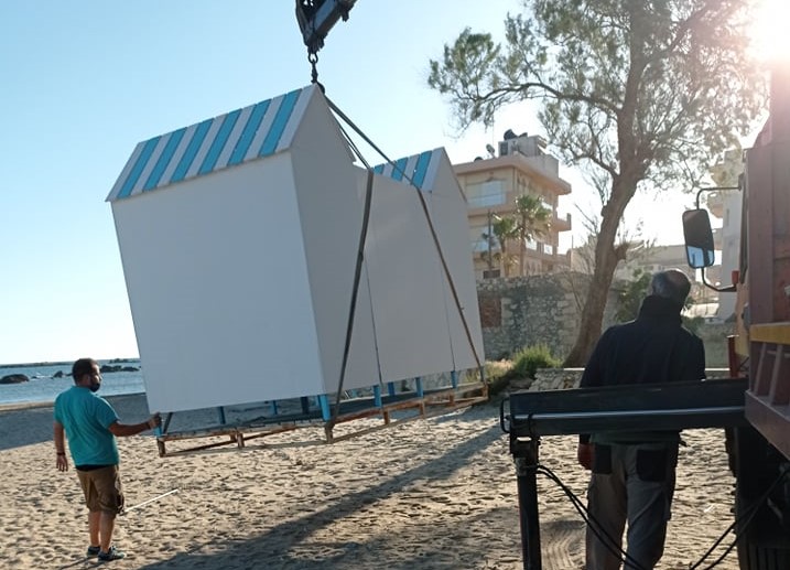 Νέα αποδυτήρια σε παραλίες του Δήμου Χανίων