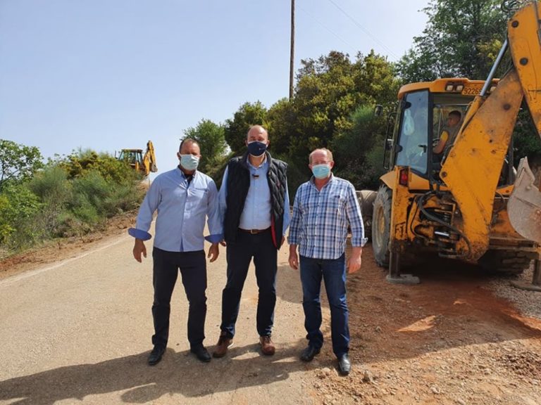 Εργασίες στο επαρχιακό οδικό δίκτυο της Κορινθίας