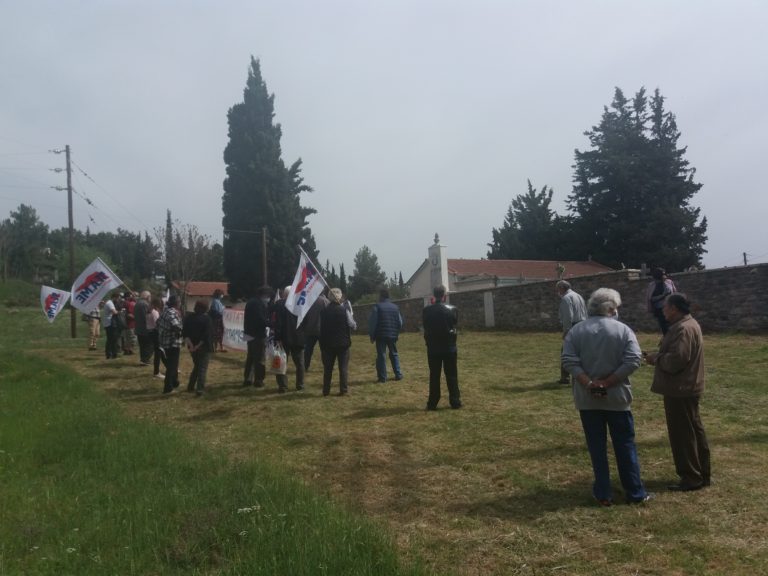 ΠΑΜΕ Αρκαδίας, ΚΚΕ και σωματεία εργαζομένων και συνταξιούχων τίμησαν τους εκτελεσθέντες του 1944 στον Άγιο Αθανάσιο Τρίπολης