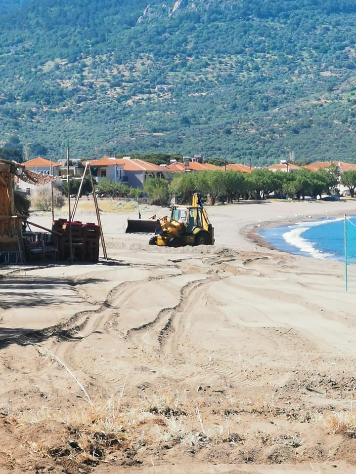 Έργα αποκατάστασης στις παραλίες της Δυτικής Λέσβου