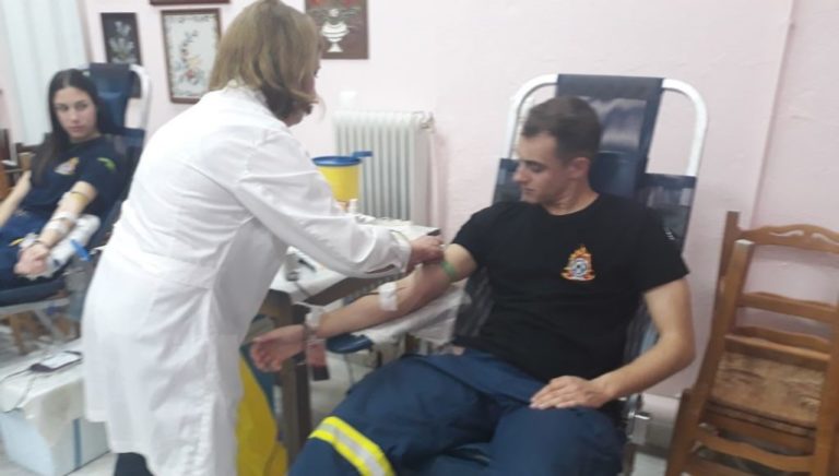 Πτολεμαΐδα: Αιμοδοτούν οι Δόκιμοι Πυροσβέστες