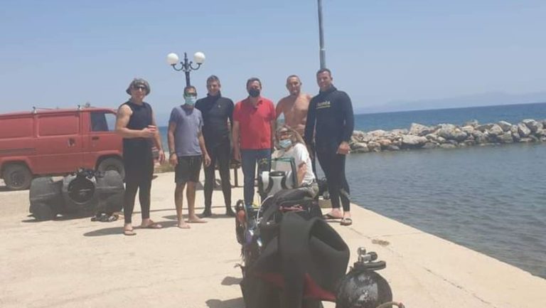 Καθαρίστηκε ο βυθός στο λιμανάκι του Αγίου Ανδρέα Κυνουρίας