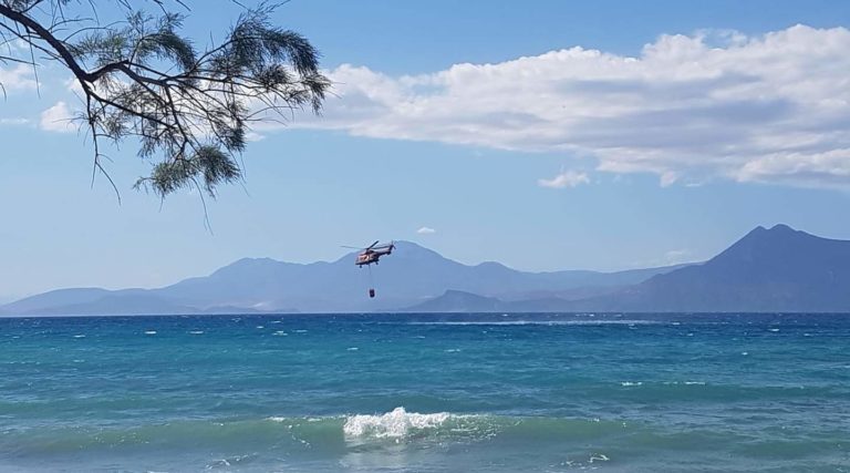 Νέες εικόνες από τη φωτιά που κατευθύνεται στην δυτική Αττική