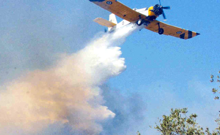 Φωτιά στο Αργοστόλι Κεφαλονιάς σε δασική έκταση