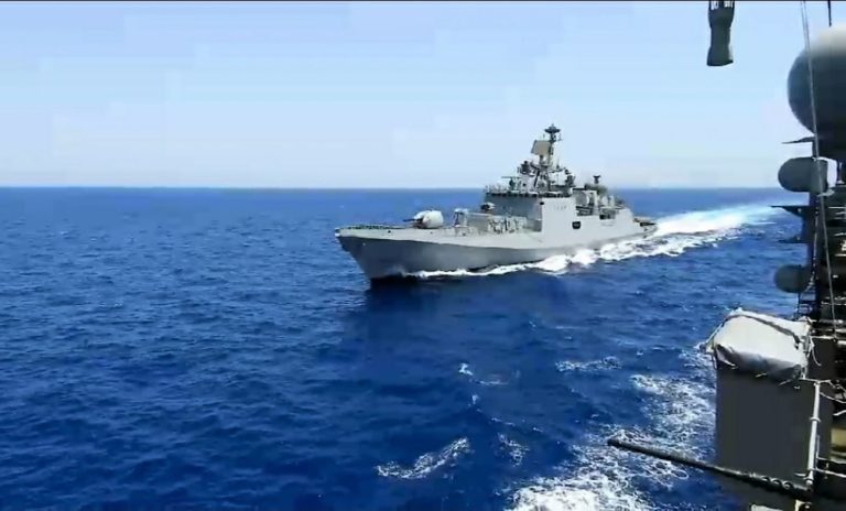 Συνεκπαίδευση Πολεμικού Ναυτικού Ελλάδας και Ινδίας ανοικτά της Κρήτης