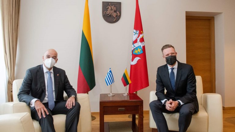 Λιθουανία: Κοινή βούληση για συνεργασία σε διμερές και ευρωπαϊκό επίπεδο στη συνάντηση  Δένδια – Λαντσμπέργκις