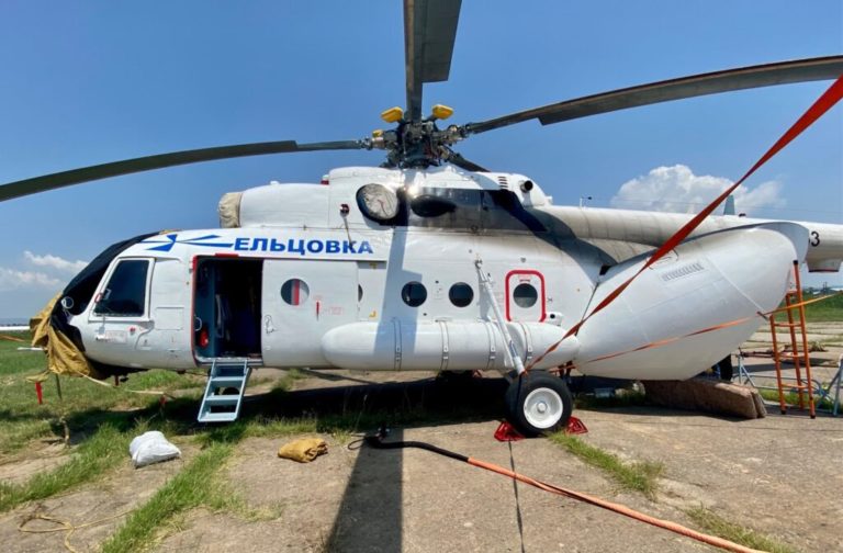 Αλεξανδρούπολη: Στο αεροδρόμιο «Δημόκριτος» το ρωσικό πυροσβεστικό ελικόπτερο ΜΙ8