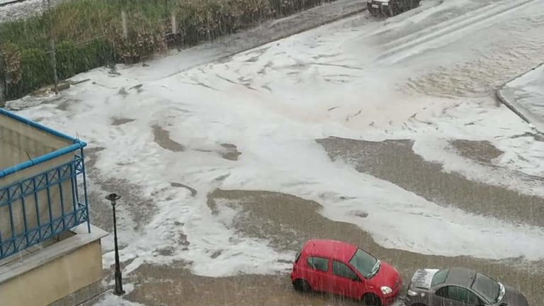Σφοδρή χαλαζόπτωση στην Ξάνθη