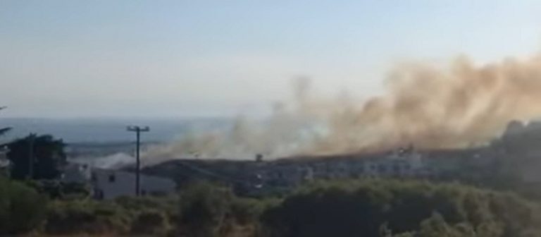 Φωτιά σε εξέλιξη στο Πανόραμα Θεσσαλονίκης