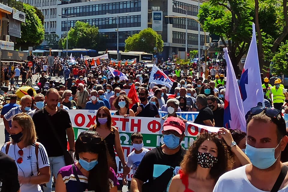 Χανιά: Μαζικό συλλαλητήριο ενάντια στο εργασιακό νομοσχέδιο