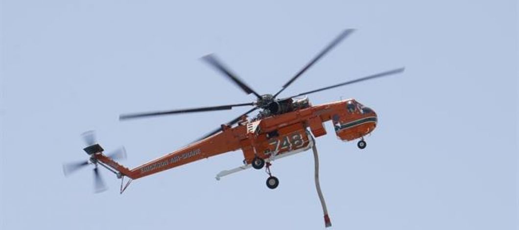 Σπάρτη: Αναγκαστική προσγείωση ελικοπτέρου που επιχειρούσε στην πυρκαγιά στο Πυρί