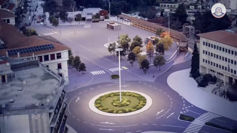 Τρεις ισόπεδοι κυκλικοί κόμβοι στην πόλη των Ιωαννίνων