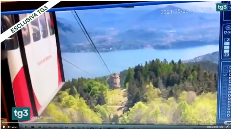 Στη δημοσιότητα βίντεο – ντοκουμέντο από την πτώση του τελεφερίκ στην Ιταλία