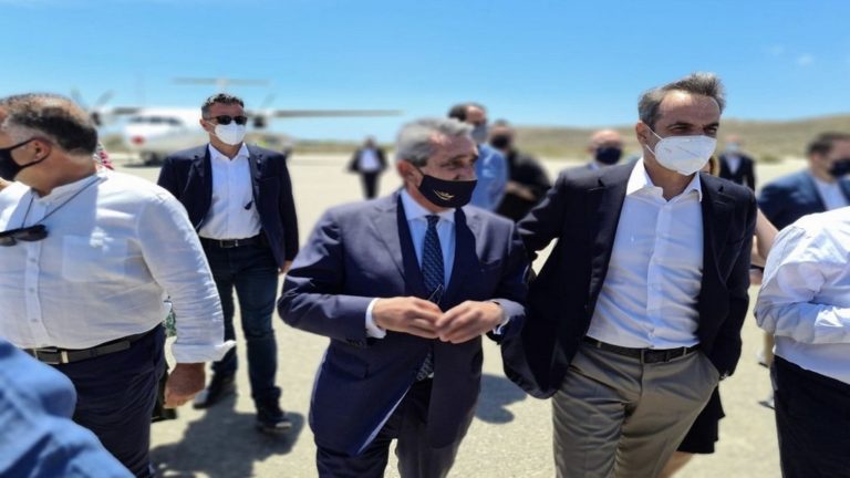 Έφτασε στην Αστυπάλαια Κ. Μητσοτάκης για το πρόγραμμα ενεργειακής αυτονομίας του νησιού