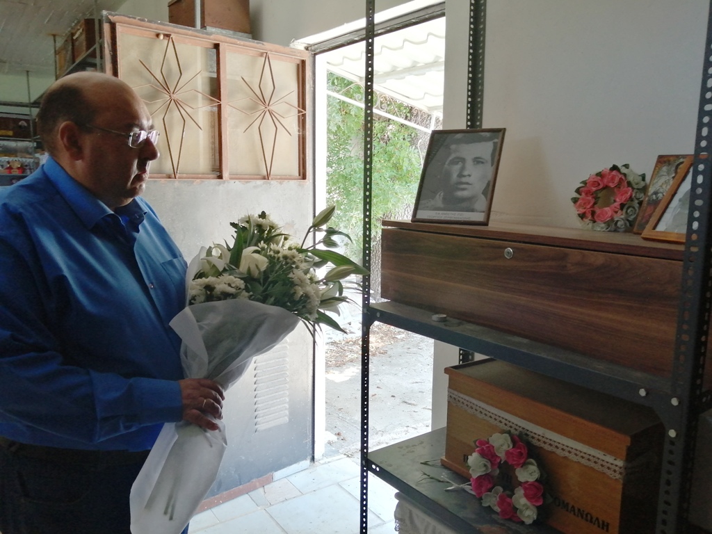 Απόδοση τιμής στη μνήμη του ήρωα έφ. Ανθ. Γεωργίου Ζερβομανώλη που έπεσε μαχόμενος στην Κύπρο