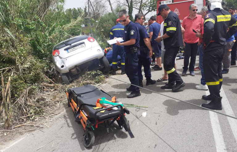 Πύργος: Οδηγός κινδύνεψε να πέσει στο ποτάμι