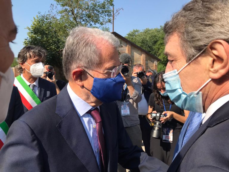 Ο Romano Prodi με τον David Sassoli.