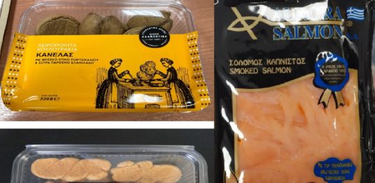 Aνακαλούνται από τον ΕΦΕΤ κουλουράκια κανέλας και καπνιστός σολομός
