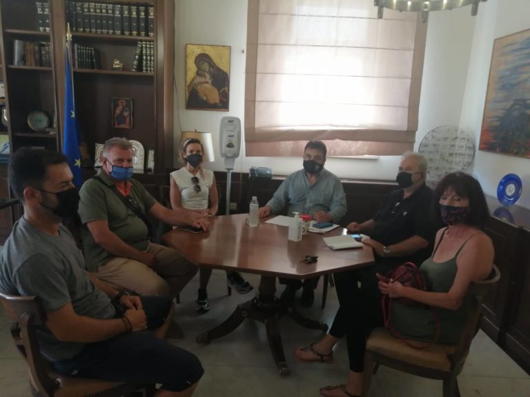 Συνάντηση Δημάρχου Π. Αντωνακόπουλου με κλιμάκιο της ΕΡΤ Πύργου