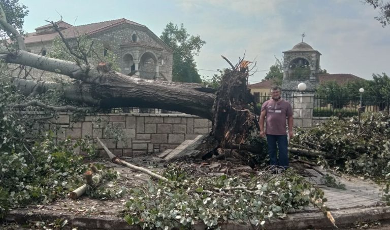 Εκτεταμένες καταστροφές στην Καρδίτσα από την κακοκαιρία – Σε απόγνωση οι αγρότες