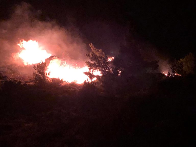 Κρήτη: Μεγάλη φωτιά αυτή την ώρα στο Λασίθι – Πνέουν ισχυροί άνεμοι