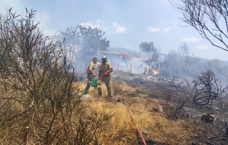 Κινδύνεψε από φωτιά η συνοικία Καλλιθέα κάτω από το Φυτόκο