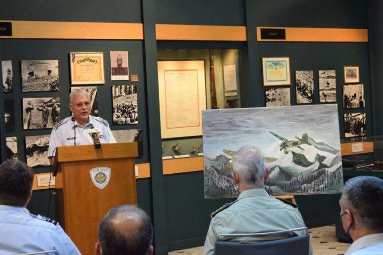 Πολεμικό Μουσείο Τρίπολης: Πίνακας ζωγραφικής με το ηρωικό κατόρθωμα του Γρηγόρη Βαλκανά