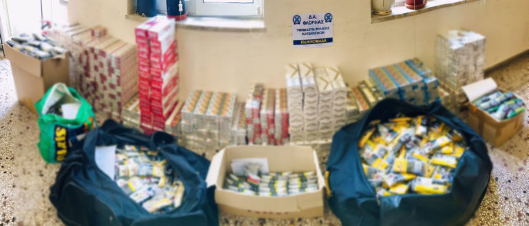 Φλώρινα: Σύλληψη τριών ατόμων για λαθραία τσιγάρα