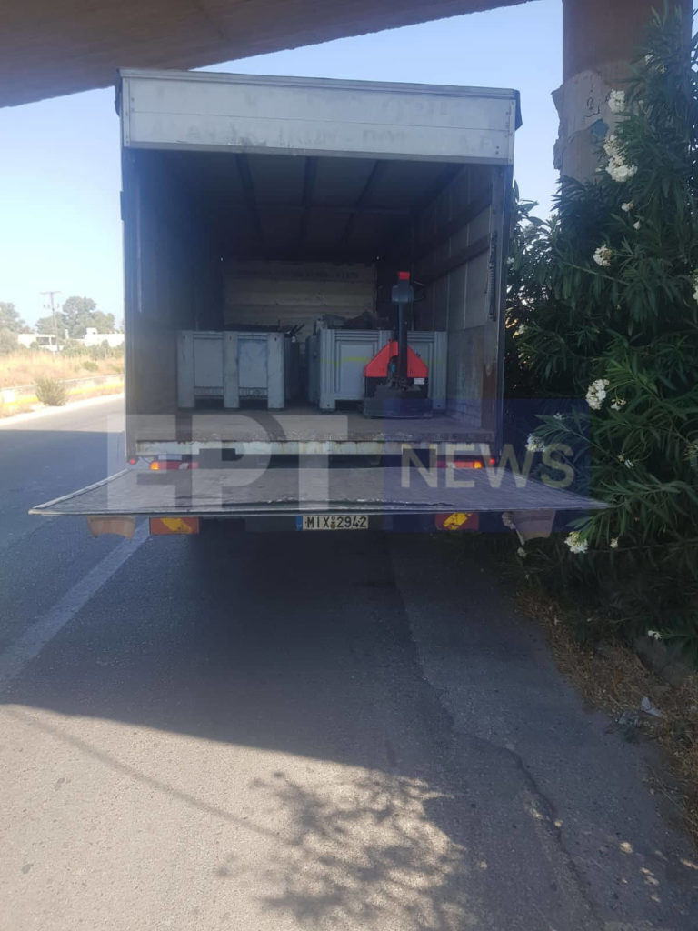 Χανιά: Μετέφεραν με φορτηγά κλεμμένα μηχανήματα Δήμων και εργολάβων – Δείτε αποκλειστικές φωτογραφίες της ΕΡΤ Χανίων