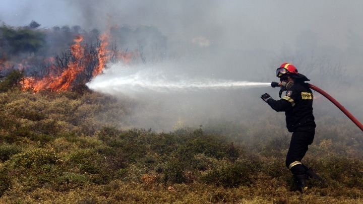 Θεσσαλονίκη: Υπό πλήρη έλεγχο η φωτιά σε χορτολιβαδική έκταση στο Πλαγιάρι