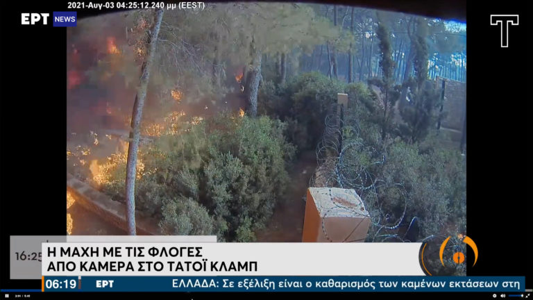 Η μάχη με τις φλόγες στο Tatoi Club – Βίντεο ντοκουμέντο