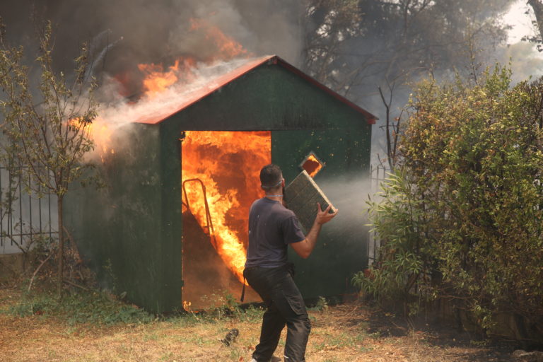Φωτογραφίες: Γειτονιές στις φλόγες ― Κρυονέρι και Αφίδνες στο έλεος της πύρινης λαίλαπας