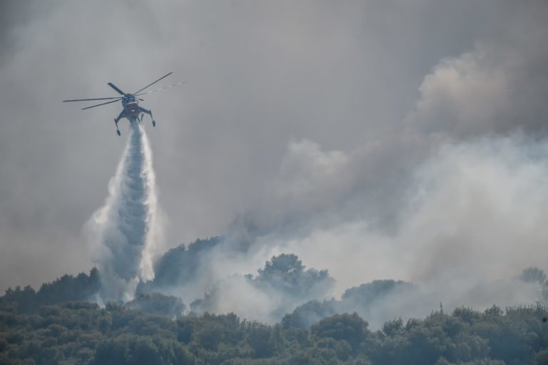 Φωτιές σε Κερατέα – Βίλια: Ισχυροί άνεμοι έως το βράδυ – Η πρόγνωση του καιρού στα μέτωπα (video)