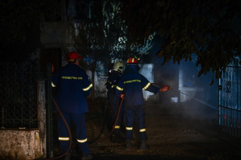 Τιτάνια μάχη με τις αναζωπυρώσεις στη Γορτυνία (video)