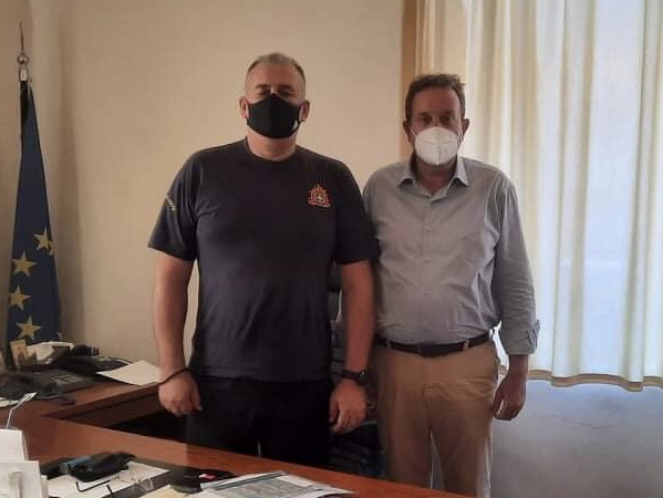 Ροδόπη: Συναντήσεις Δημήτρη Χαρίτου στην Πυροσβεστική και στην Πολιτική Προστασία