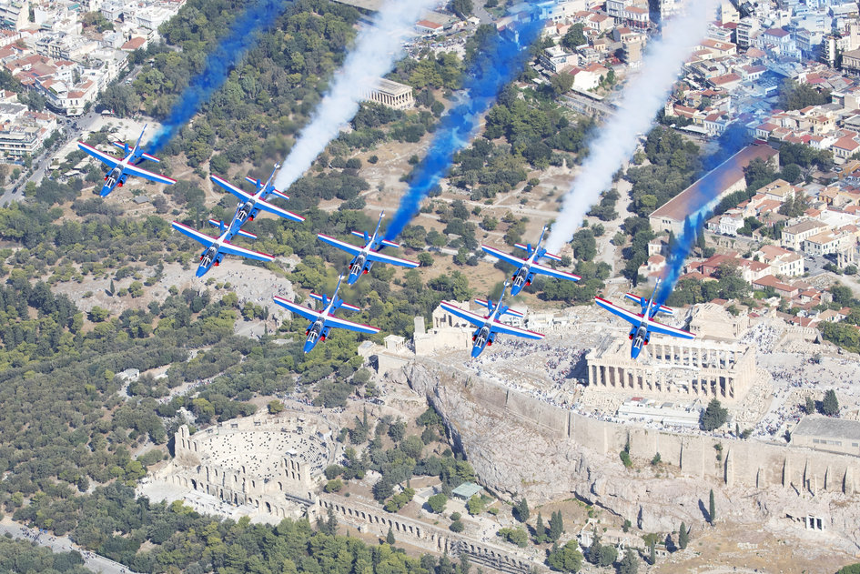 To “Rafale Solo Display” και η “Patrouille de France” στην Athens Flying Week