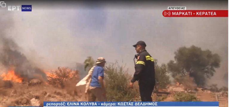 Ώρες αγωνίας: Στις αυλές σπιτιών οι φλόγες —  Συγκλονιστικές εικόνες (video)